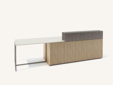 Impressions Slat Reception Desk